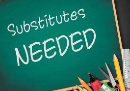  Substitutes Needed